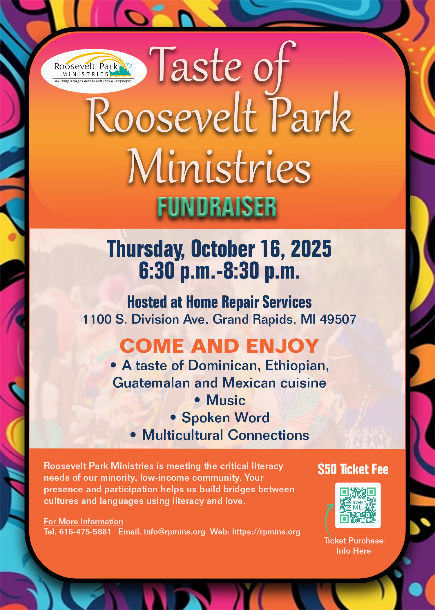 Taste of Roosevelt Park Ministries Flyer