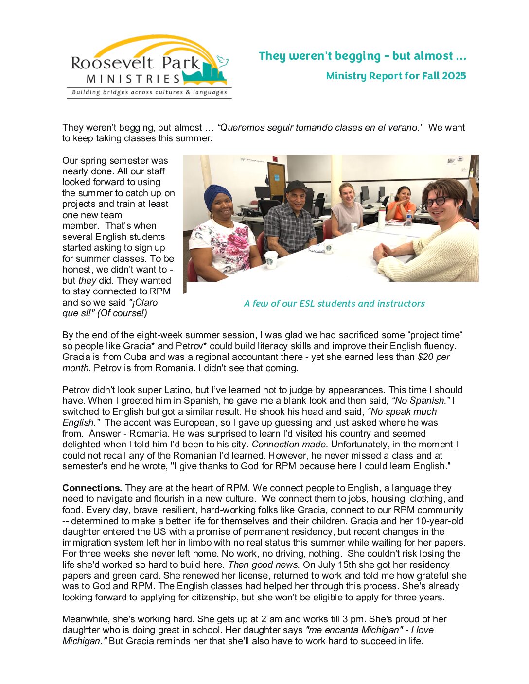Fall Winter 2023 newsletter cover page
